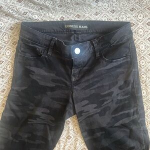 Express - Black Camo Ankle Legging Stella Low Rise - 2